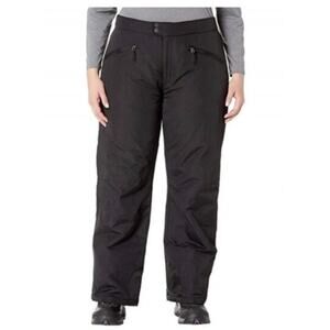 White Sierra Women's Black Insulated Lined Ski Snow Winter Pants Size Large